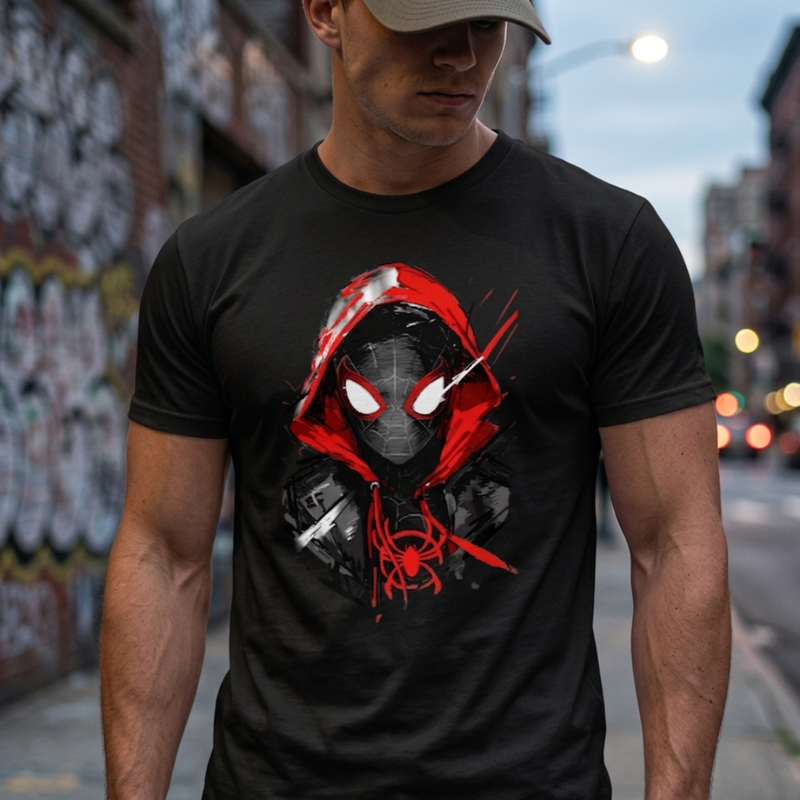 Red Hood Spider Hero Graphic Tee