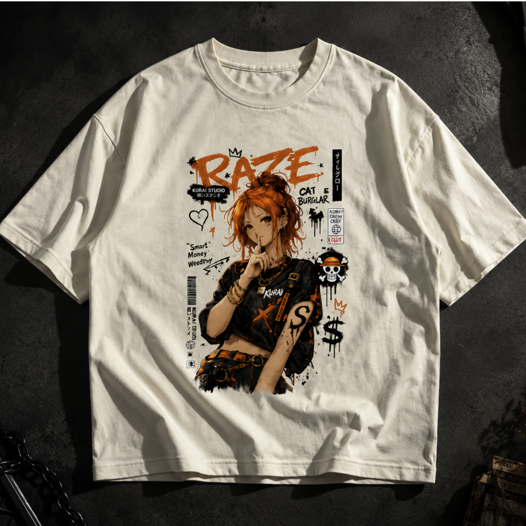 RAZE — Streetwise Anime | Premium Anime Streetwear T-Shirt Design