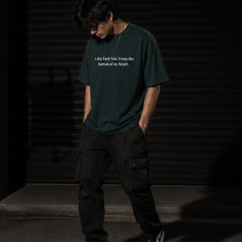Bold Statement Oversized Graphic T-Shirt | Minimalist Streetwear | Premium Cotton