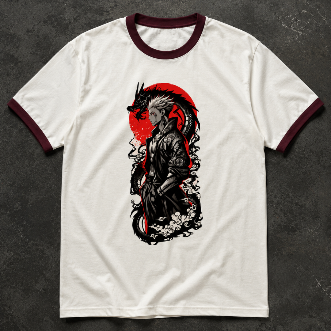 Dragon Warrior Anime T-Shirt | Japanese Streetwear | Premium Cotton Graphic Tee