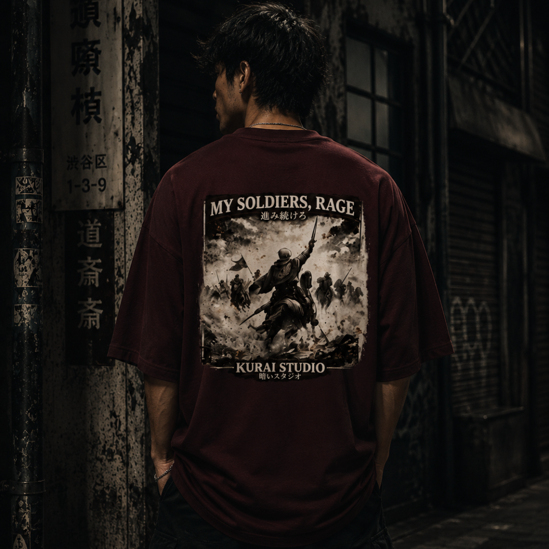 Kurai Studio Erwin Smith “My Soldiers, Rage” Attack on Titan Streetwear Tee